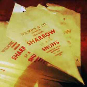 snuff papers: folded papers for selling snuff