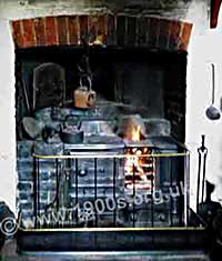 Small kitchen range, such as found in working class kitchens in Victorian and Edwardian times